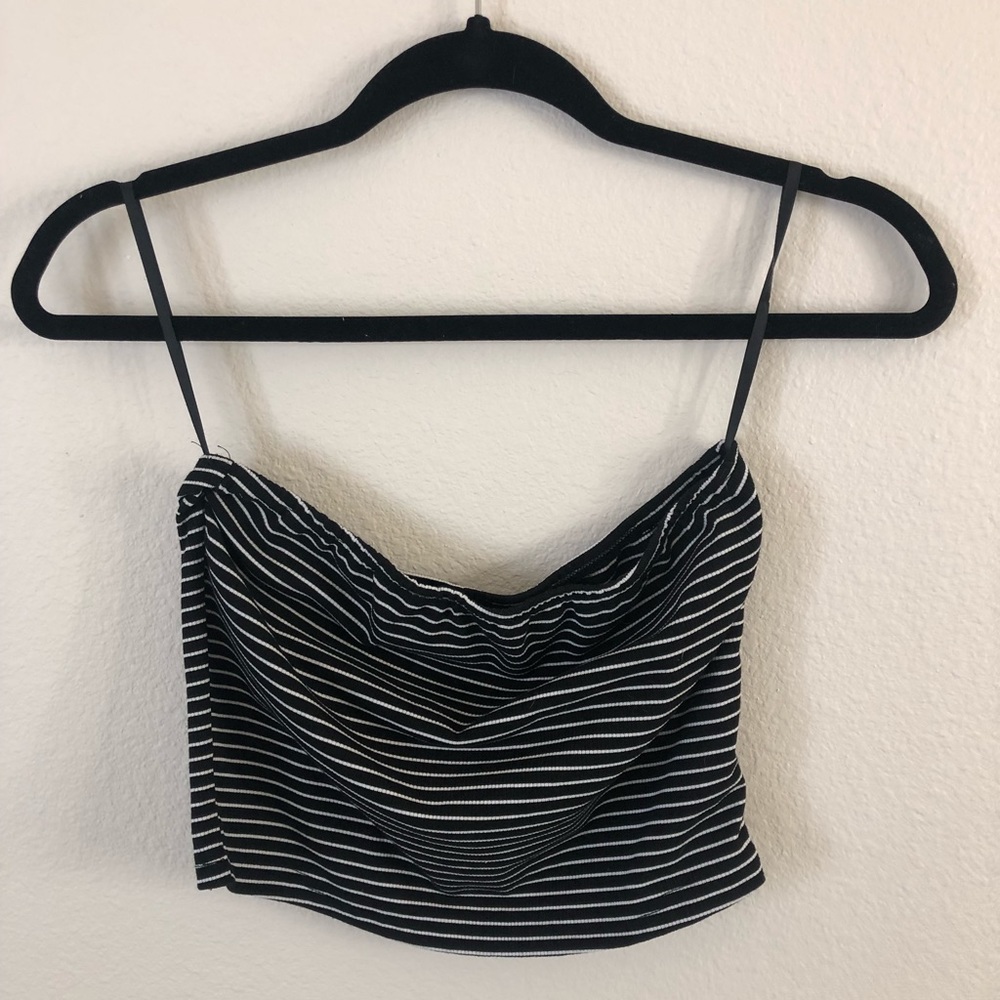striped tube top